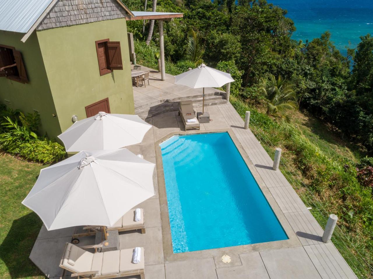 Pagua Bay House - Oceanfront Cabana'S Marigot エクステリア 写真